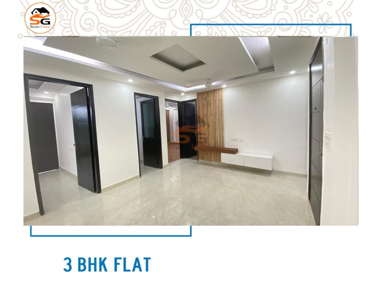 3 BHK flat for sale in Chattarpur Delhi
