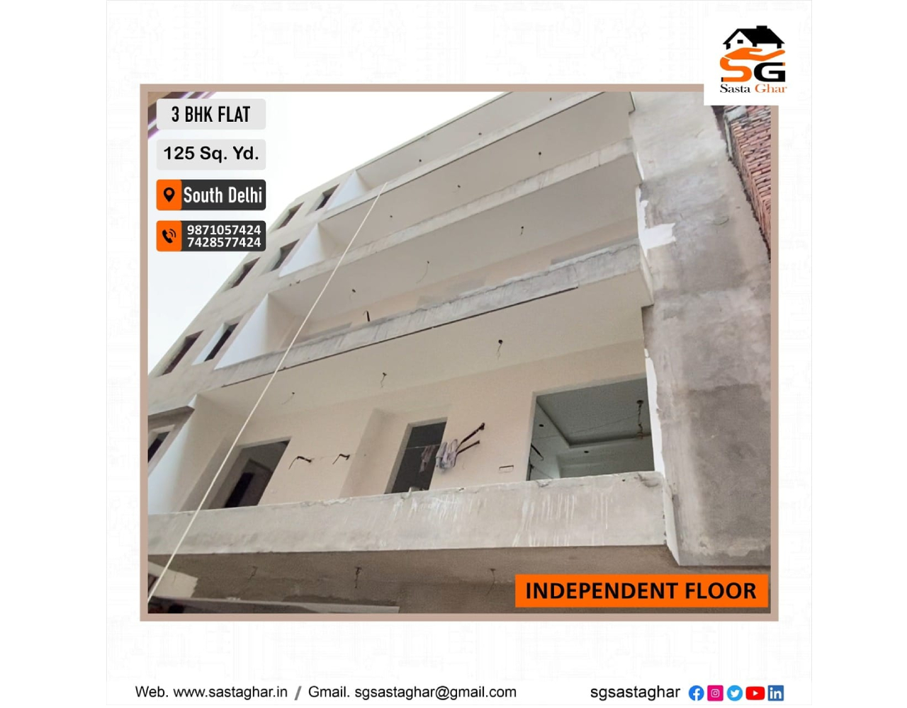 3 BHK flats in Chhatarpur