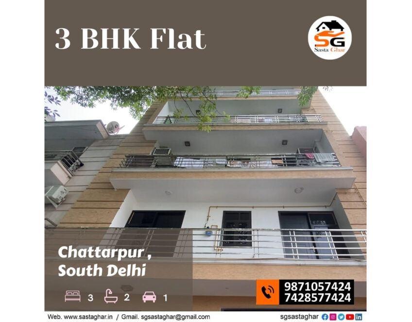 3 BHK flats in Chattarpur Gated Compound