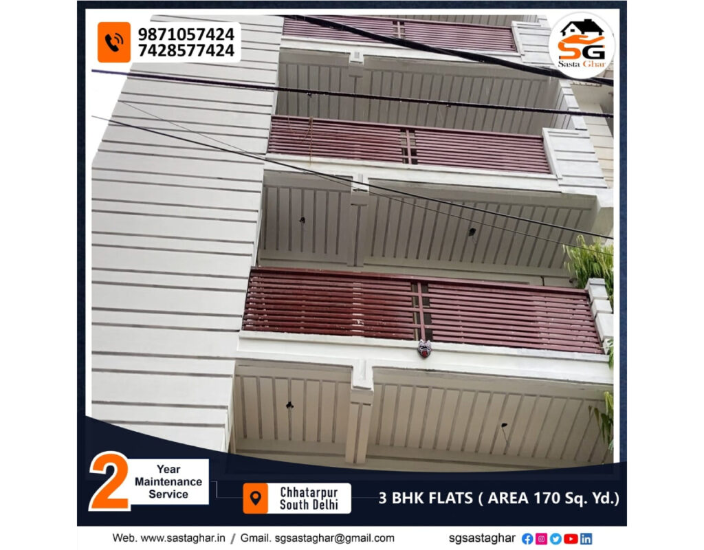 Flats for sale in South Delhi 2 BHK 3 BHK 4 BHK for sale with bank loan