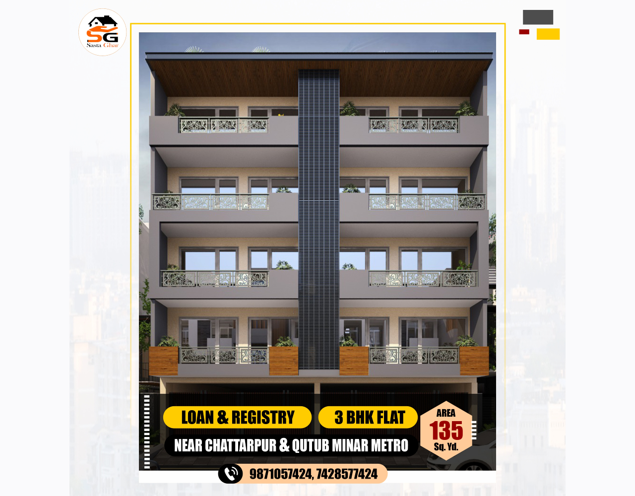 Flats Near Chattarpur Mandir