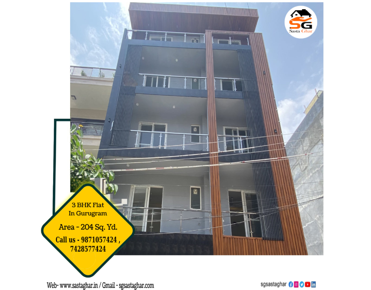 3 BHK Flats For Sale In Gurgaon Sector 57