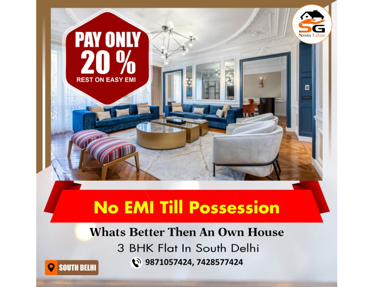 BHK flats in chattarpur