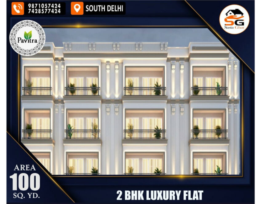 2 BHK luxurious flat in South Delhi