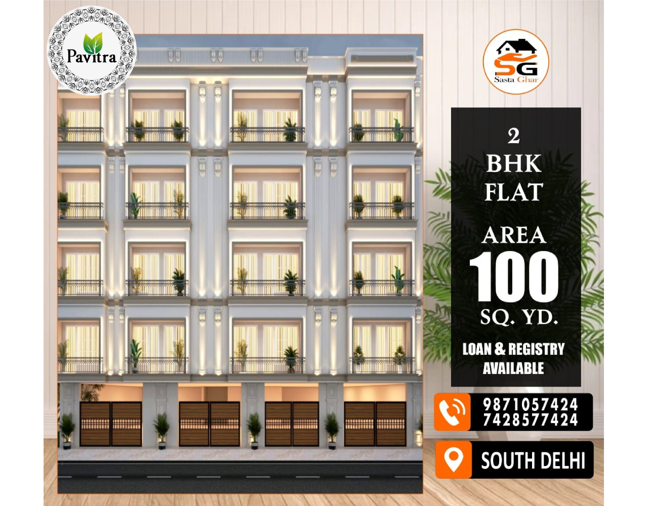 2 BHK Flats Pavitra South Delhi