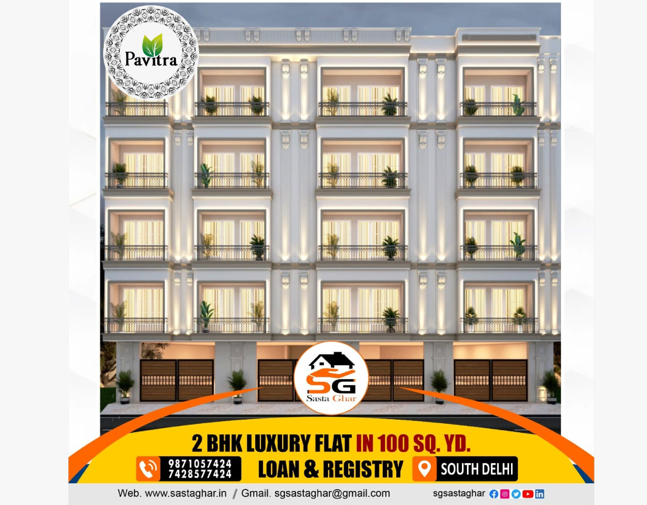 2 BHK Registry Flat Pavitra