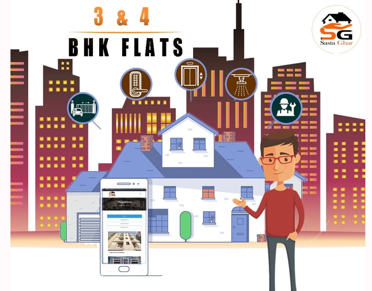 3 & 4 BHK Flats in Chattarpur Image