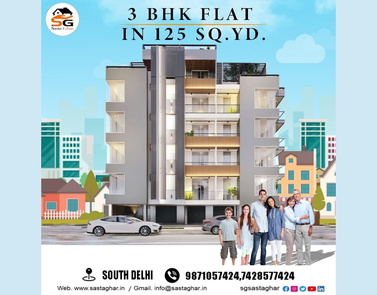 3 bhk with loan in Delhi