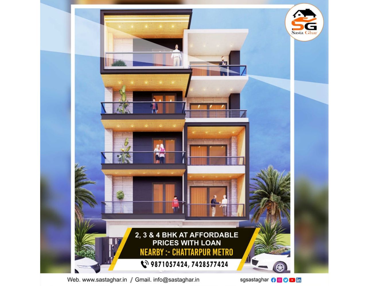 Affordable flats south Delhi