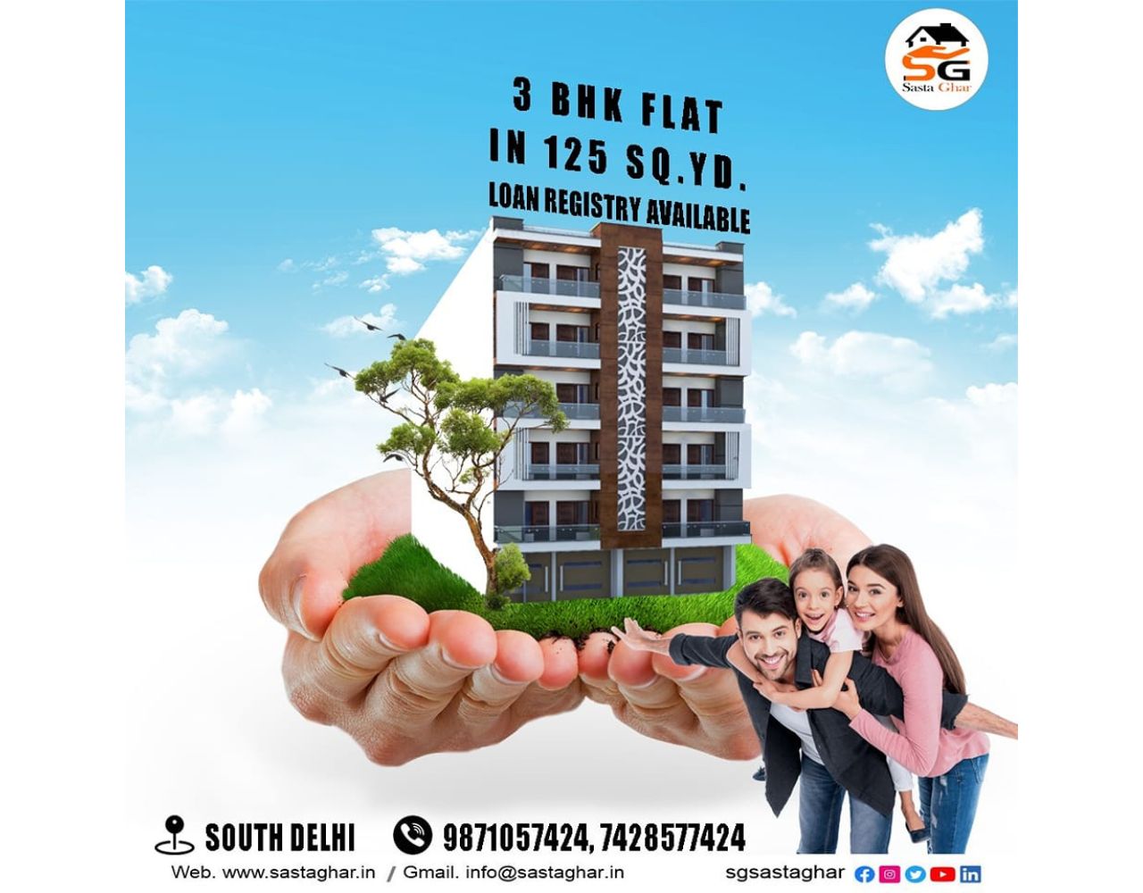 Flats Under 55 Lakhs In Delhi