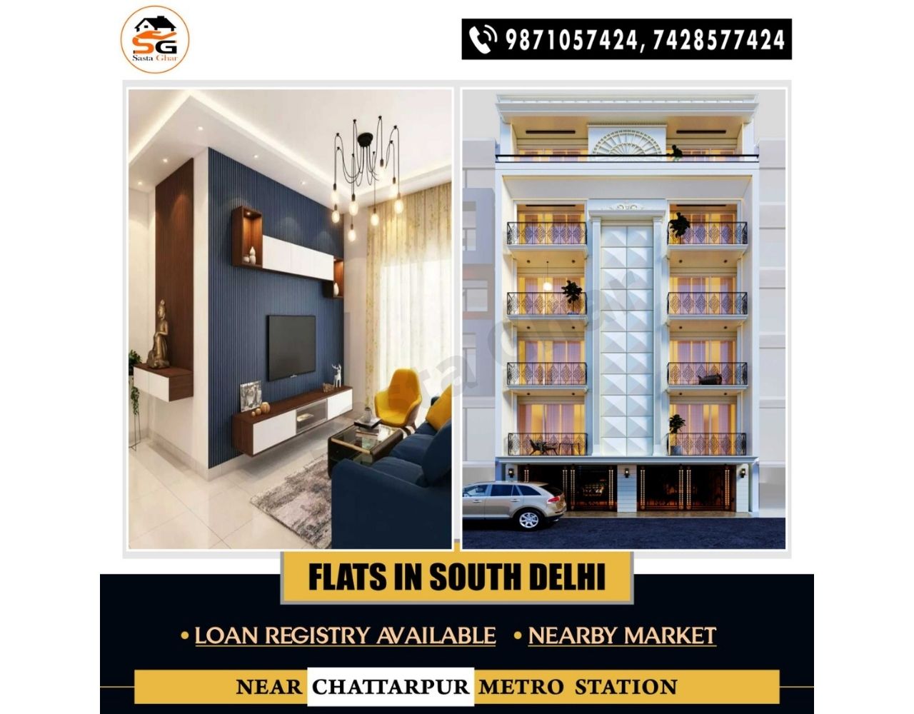 Flats In Chhatarpur South Delhi