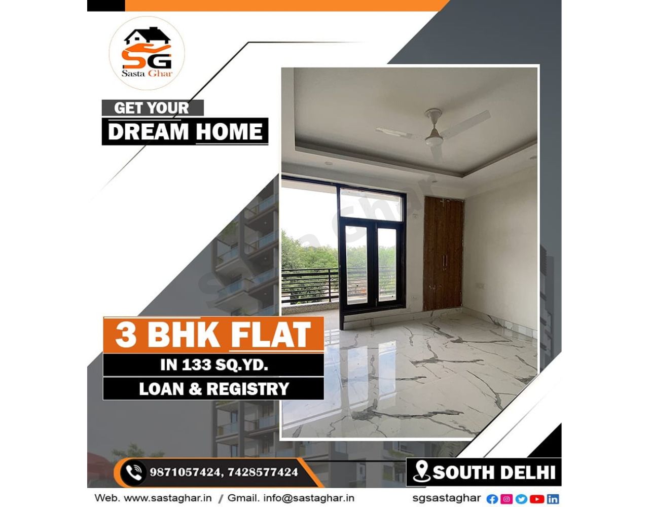 3BHK Chattarpurnew delh