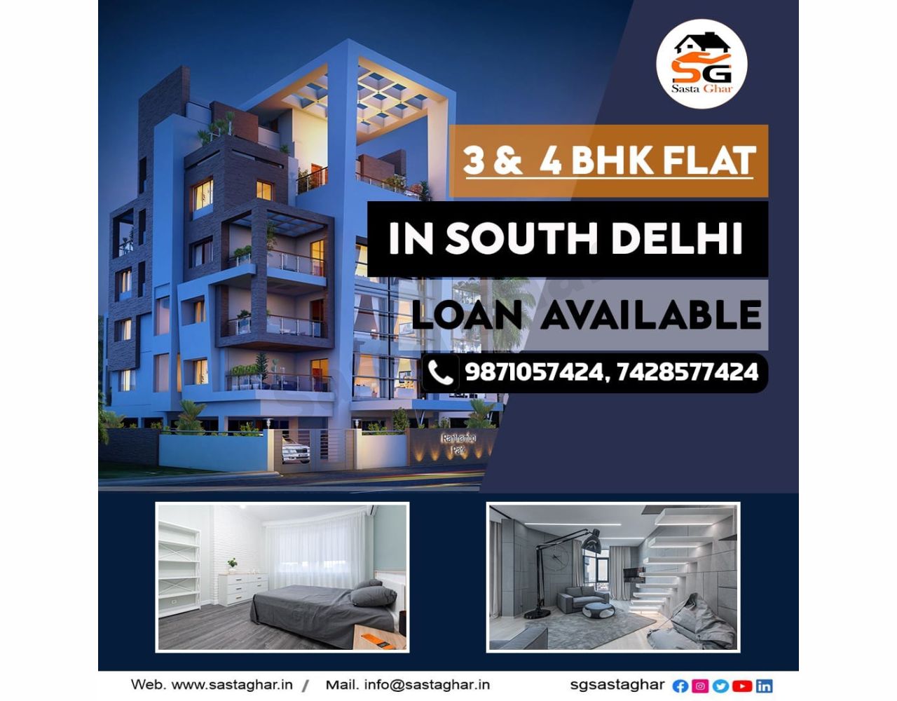 3 BHK Flats Under 60 Lakhs