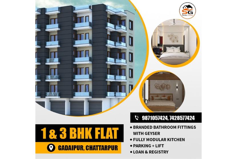 1 & 3 BHK Flat In Chattarpur