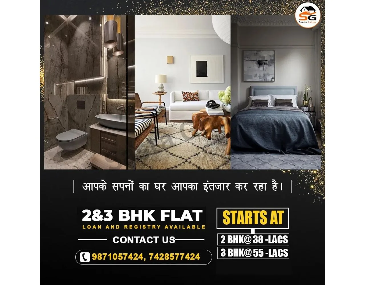 3 BHK Apartments For Sale In Chattarpur