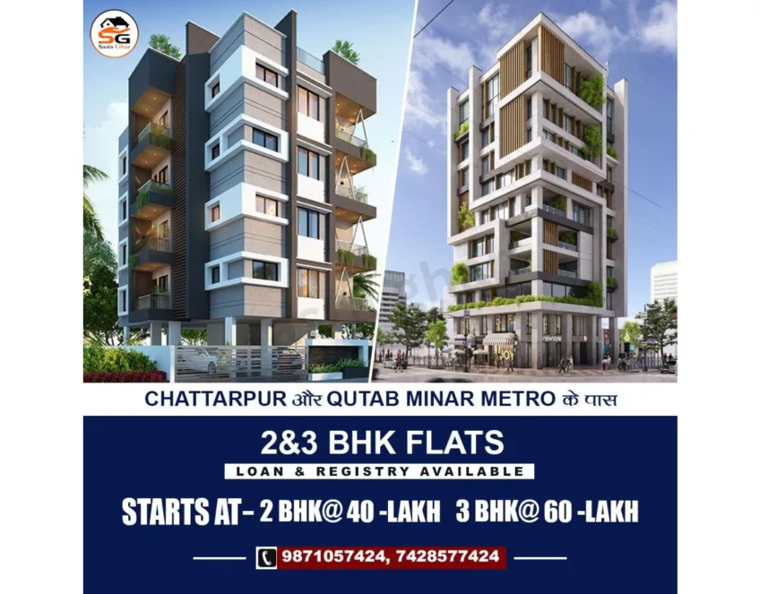 2BHK & 3BHK Flat Chattarpur Delhi