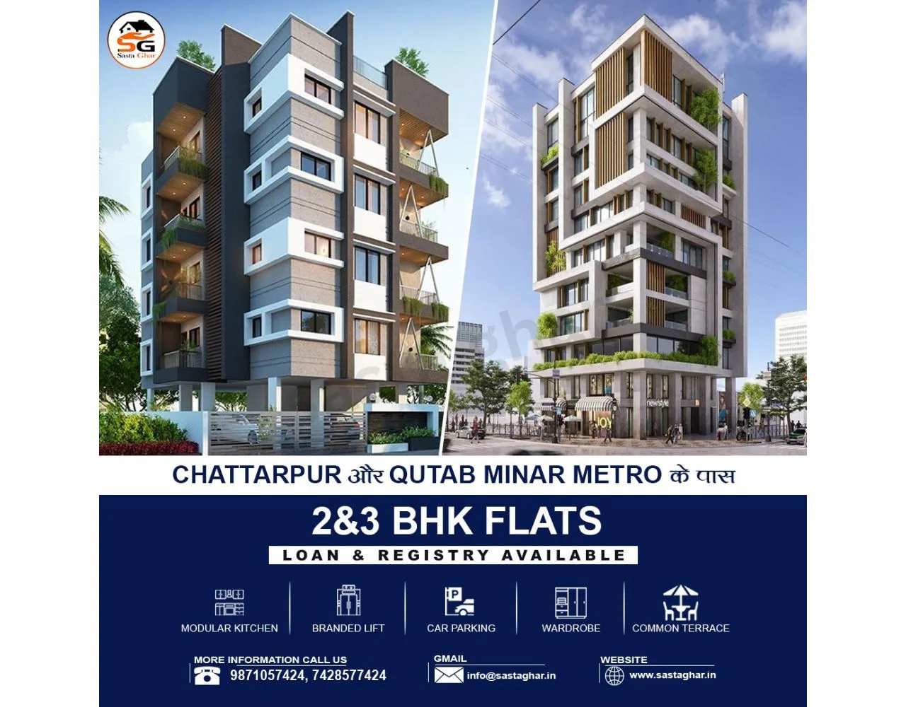 Dilli Mein 3 BHK Flats With Registry