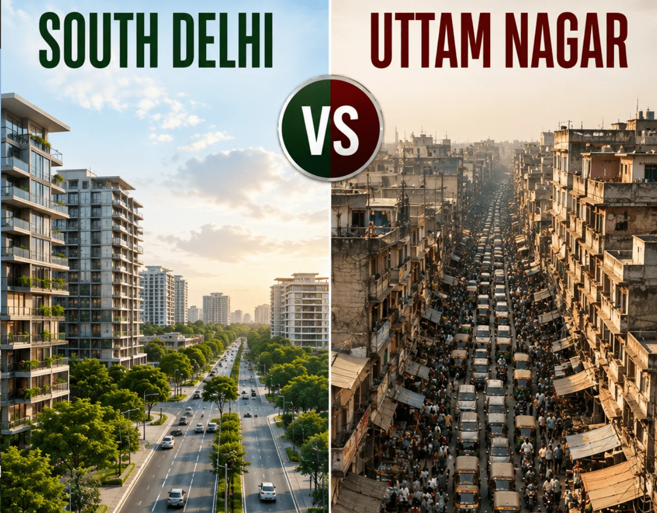South Delhi Vs. Uttam Nagar