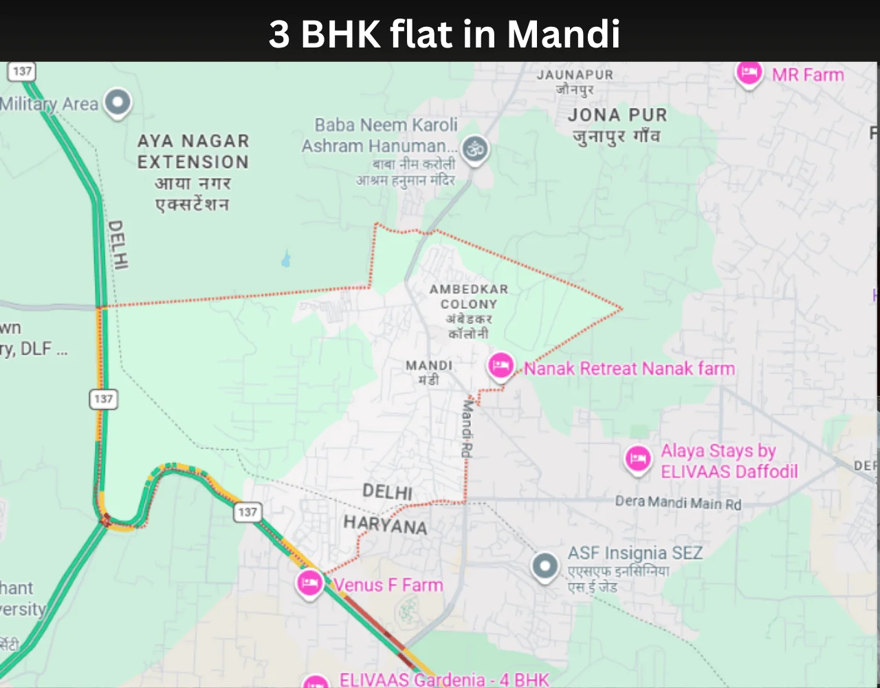 3 BHK flat in Mandi